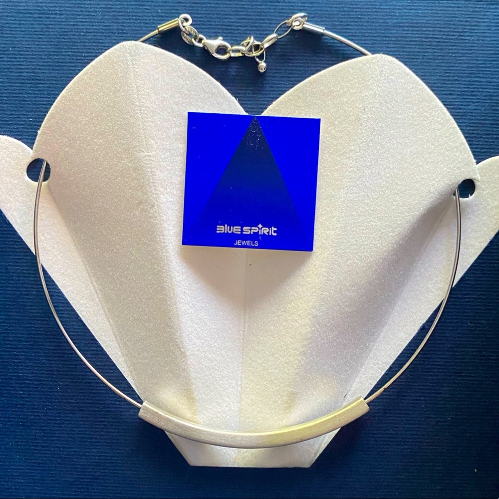 Vintage Blue Spirit Jewels choker necklace from Italy
